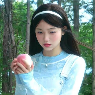她在这里